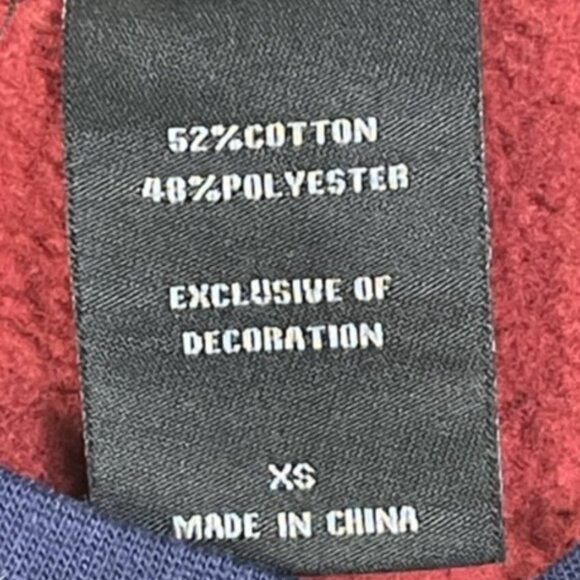 Harry Potter Sweatshirt UniSex Adult XS Red Blue Gold Hogwarts Crest - Picture 4 of 8